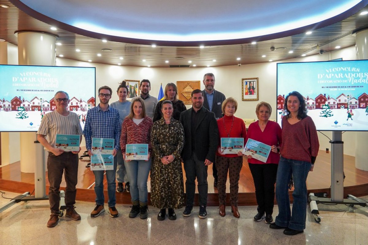 El Comú d’Encamp lliura 3.450 euros en premis als guanyadors del VI Concurs d’aparadors i decoracions de Nadal