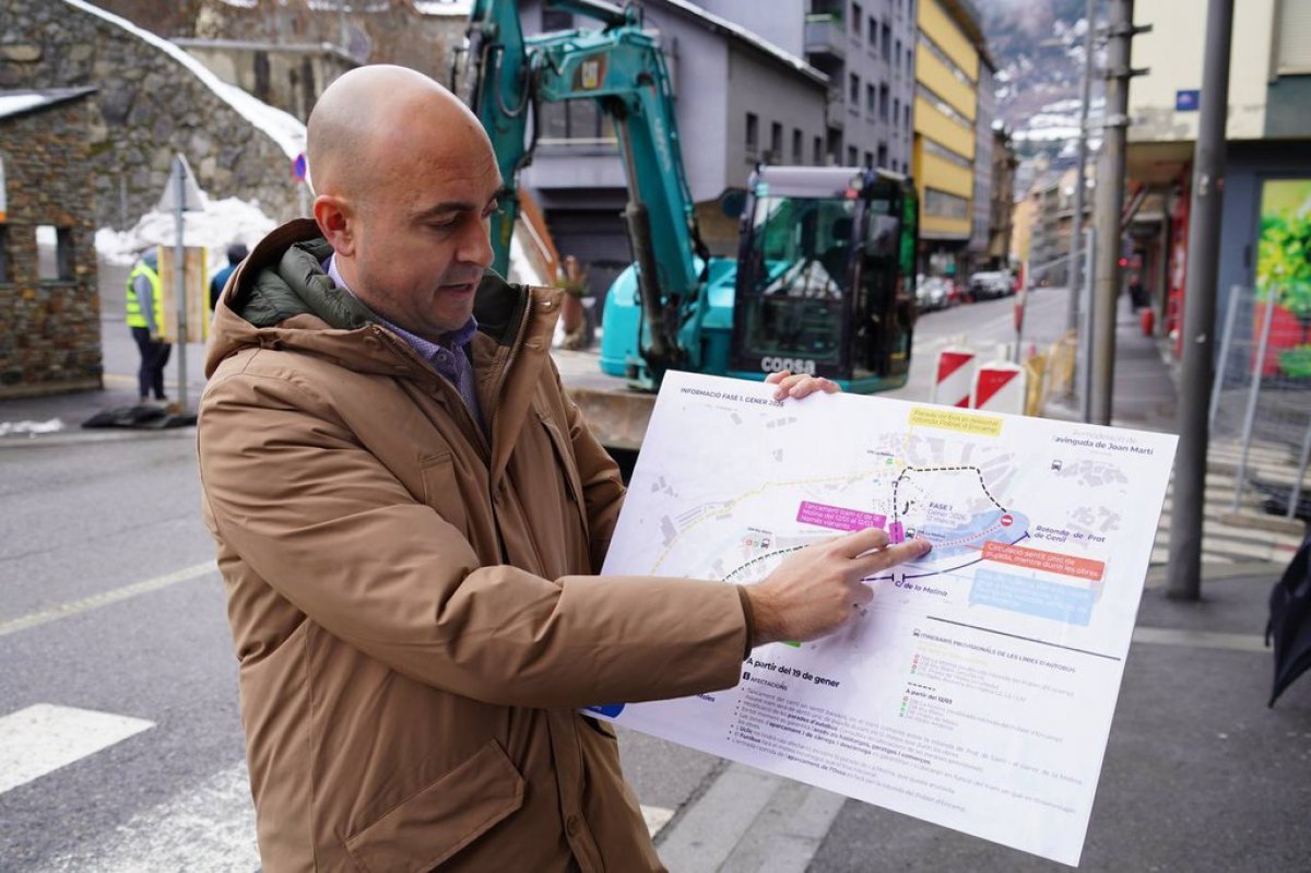 Encamp inicia les obres del primer tram de la remodelació de l’avinguda de Joan Martí