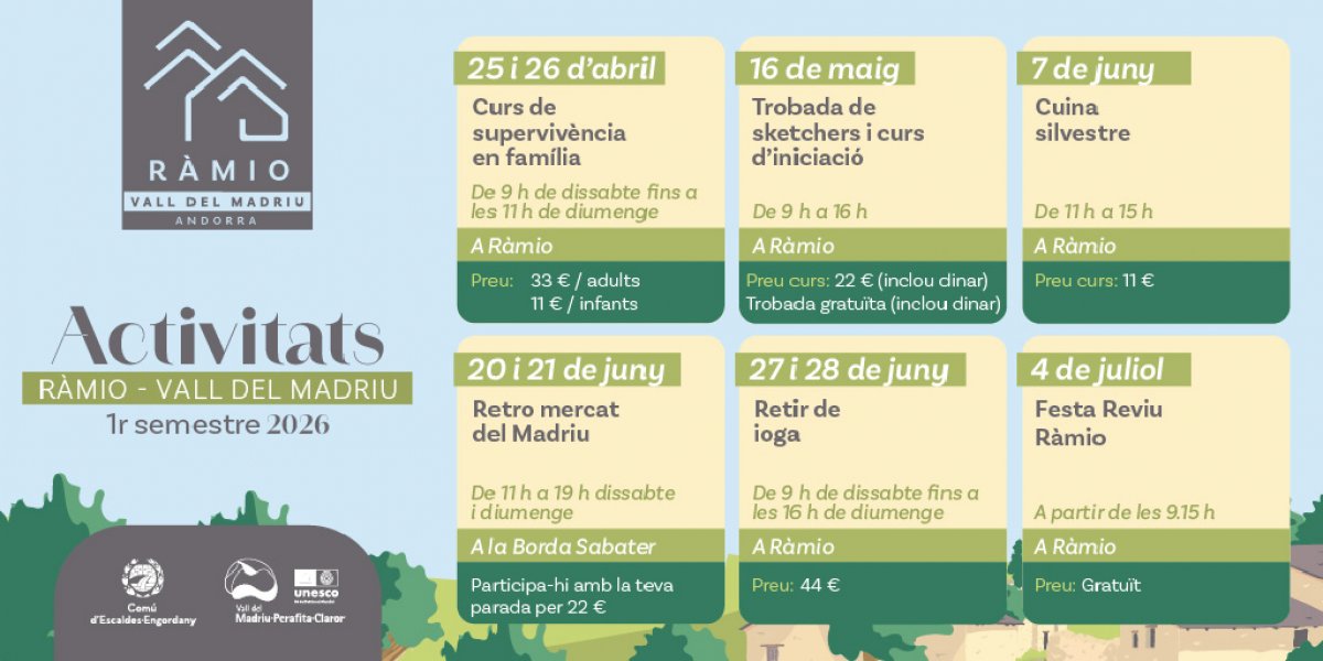 El Comú d’Escaldes-Engordany dona el tret de sortida a una nova temporada d’activitats a Ràmio