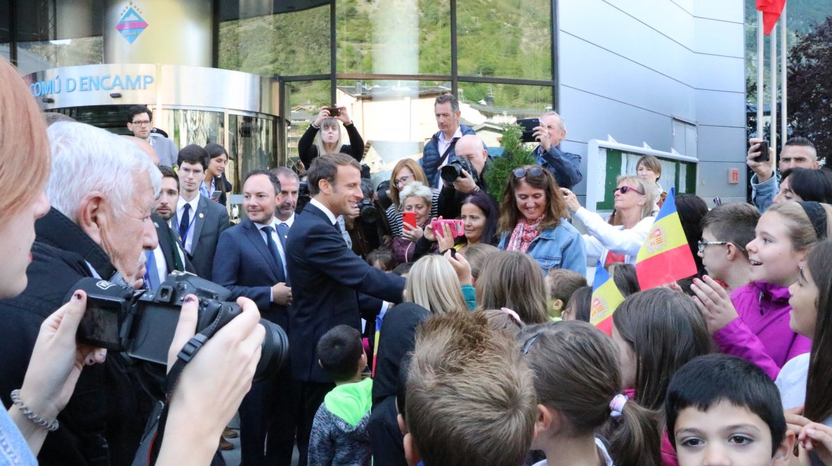 Informació sobre la visita del copríncep francès Emmanuel Macron