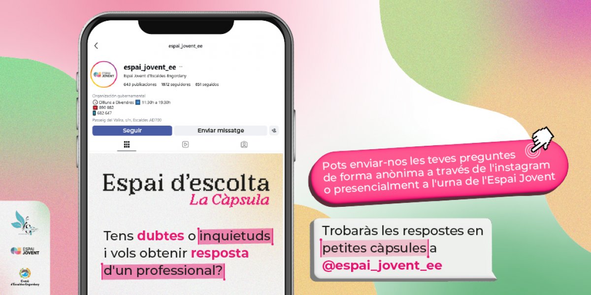 L’Espai Jovent impulsa ‘La Càpsula’, un projecte d’acompanyament emocional i orientació per als joves
