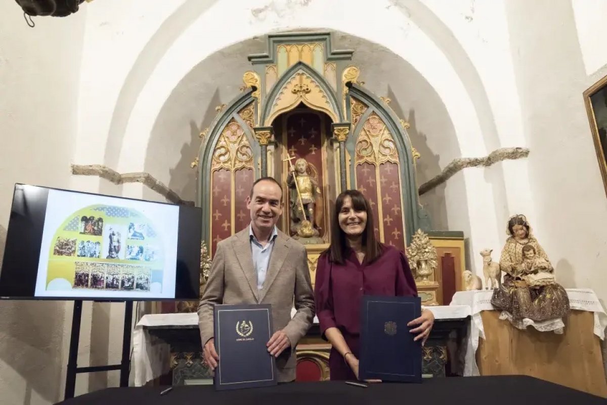 El Comú de Canillo i el Govern acorden fer la reproducció i reinstal·lació del retaule de Sant Miquel de Prats, del segle XVI