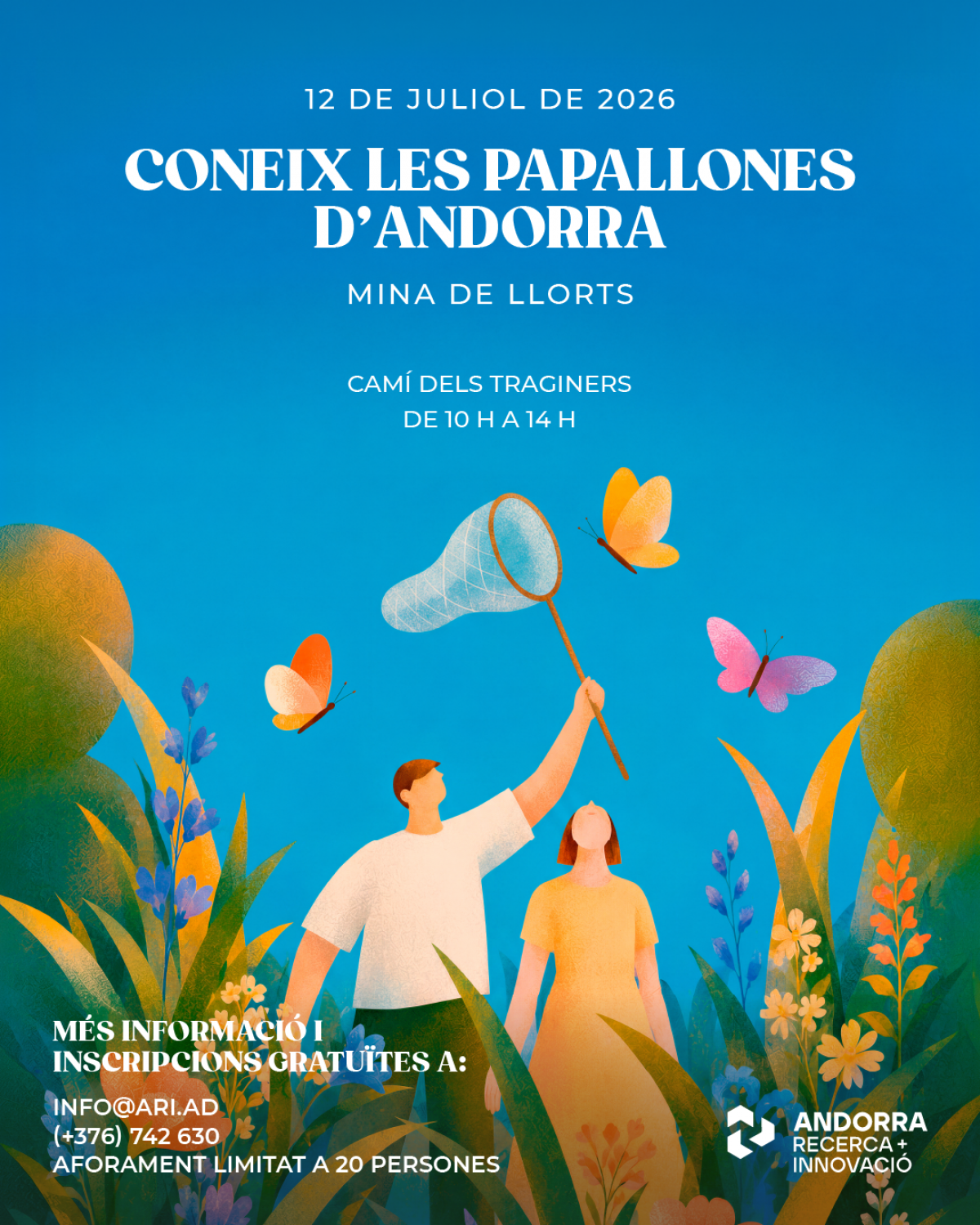 AR+I organitza una nova sortida per conèixer les papallones diürnes d’Andorra