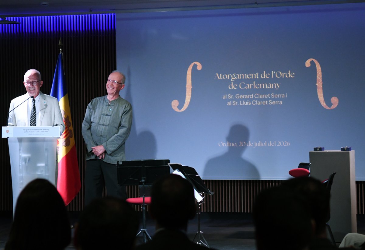 Els germans Gerard i Lluís Claret reben l’Orde de Carlemany