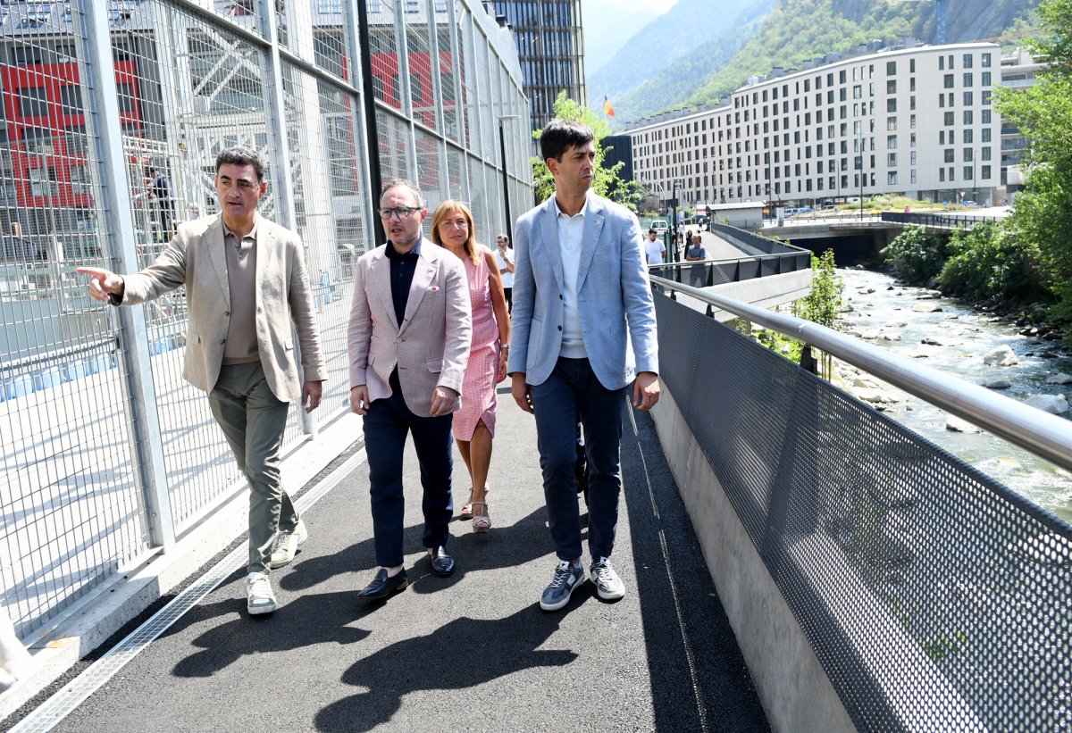 Inaugurat el darrer tram del passeig del riu Valira a la zona de l’Estadi Nacional