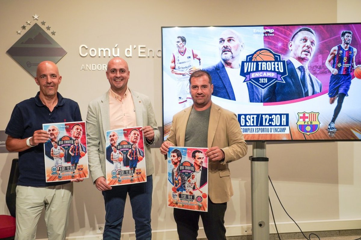 A la venda les entrades del VIII Trofeu Encamp per als partits MoraBanc Andorra-FC Barcelona i Cadí La Seu-Toulouse Métropole