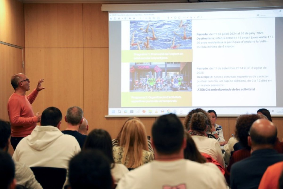 El Comú presenta demà a les entitats esportives el programa de subvencions que aquesta temporada ascendeix a 470.000 euros