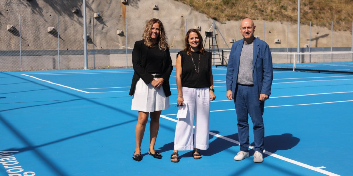 Escaldes-Engordany estrena les pistes de tennis i la zona verda a la coberta de l’aparcament del Falgueró
