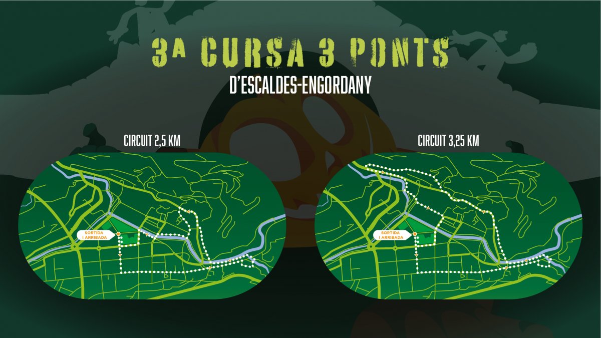 La zona històrica acull la tercera edició de la Cursa 3 ponts