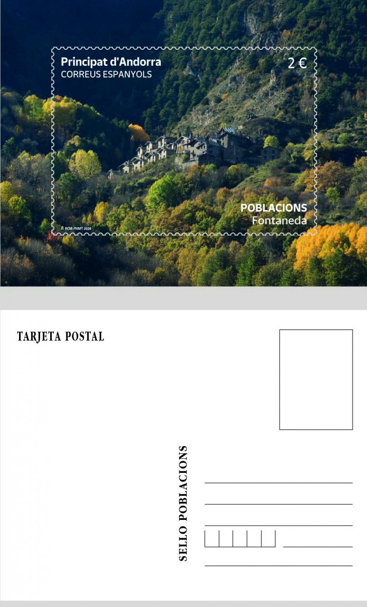 Correos emet un segell dedicat al poble de Fontaneda