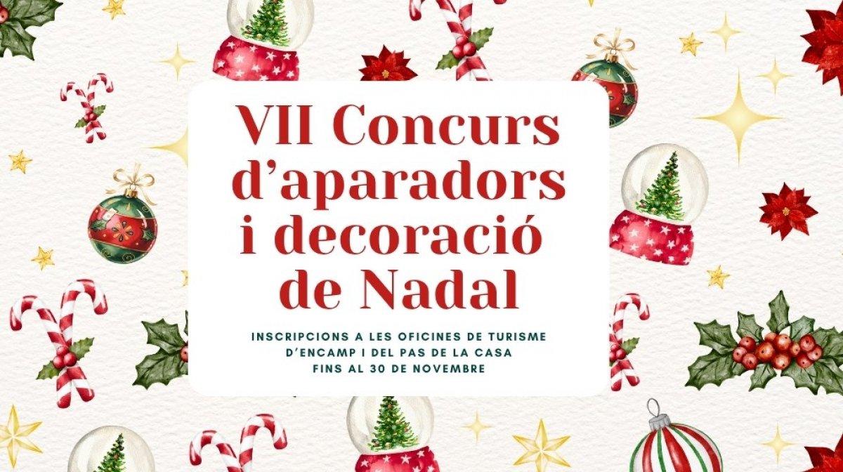 El VII Concurs d’aparadors i decoració de Nadal d'Encamp i el Pas de la Casa obrirà les inscripcions el 15 de novembre